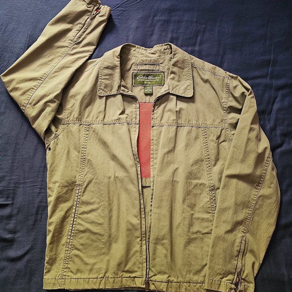 Medium Eddie Bauer Field Jacket - Green / Gray